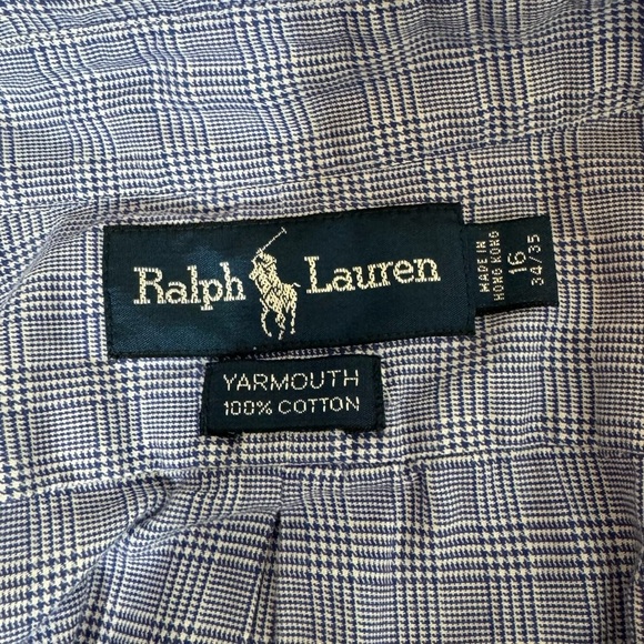 Ralph Lauren Yarmouth Blue Plaid Button Down Shirt - Picture 9 of 9